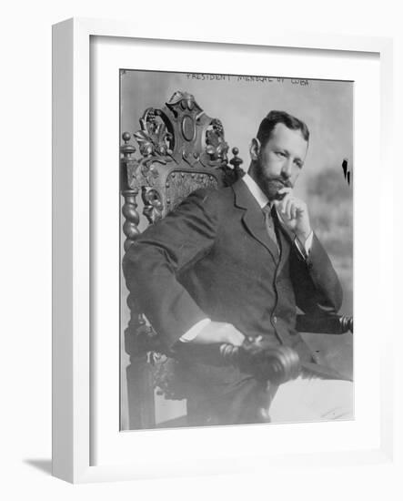 President Menocal of Cuba, c.1915-null-Framed Photographic Print