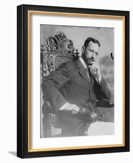 President Menocal of Cuba, c.1915-null-Framed Photographic Print