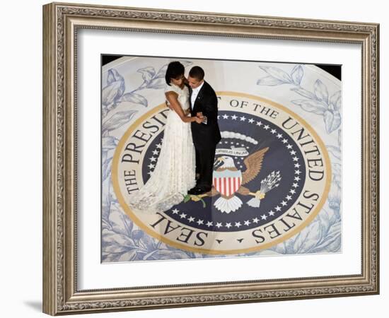 President Obama and the First Lady-null-Framed Art Print