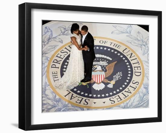 President Obama and the First Lady-null-Framed Art Print