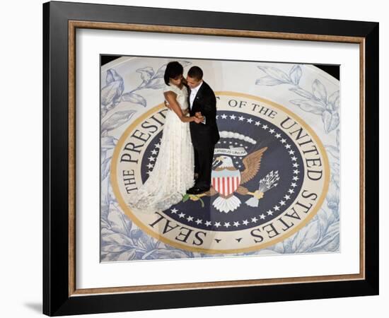 President Obama and the First Lady-null-Framed Art Print