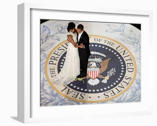 President Obama and the First Lady-null-Framed Art Print