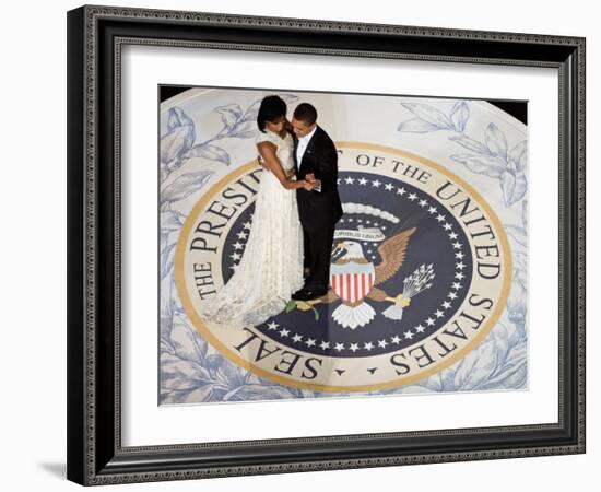 President Obama and the First Lady-null-Framed Art Print