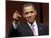 President Obama Points to Crowd before Signing Health Care and Education Reconciliation Act of 2010-null-Mounted Photographic Print