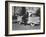 President of American Motors George W. Romney Getting Out of His Car-Grey Villet-Framed Photographic Print