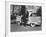 President of American Motors George W. Romney Getting Out of His Car-Grey Villet-Framed Photographic Print