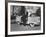 President of American Motors George W. Romney Getting Out of His Car-Grey Villet-Framed Photographic Print