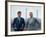 President of Fiat Gianni Agnelli Standing with Brother, Umberto Agnelli-David Lees-Framed Premium Photographic Print