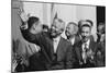 President of South Africa, Nelson Mandela with Members of the Congressional Black Caucus-null-Mounted Premium Photographic Print