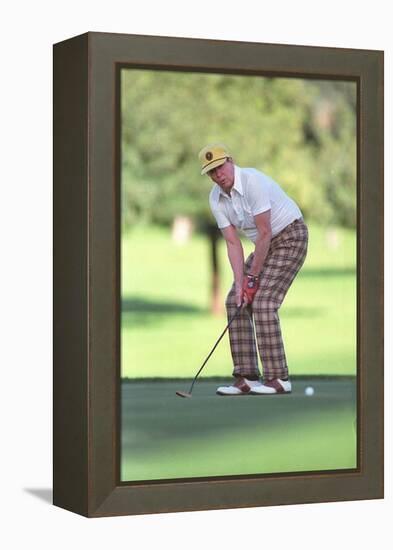 President Reagan Playing Golf at the Annenberg Estate in Rancho Mirage California, Dec. 30, 1986-null-Framed Stretched Canvas