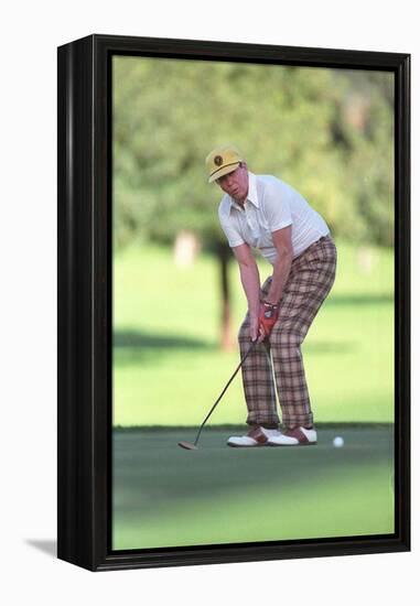 President Reagan Playing Golf at the Annenberg Estate in Rancho Mirage California, Dec. 30, 1986-null-Framed Stretched Canvas