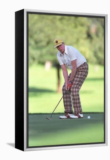 President Reagan Playing Golf at the Annenberg Estate in Rancho Mirage California, Dec. 30, 1986-null-Framed Stretched Canvas