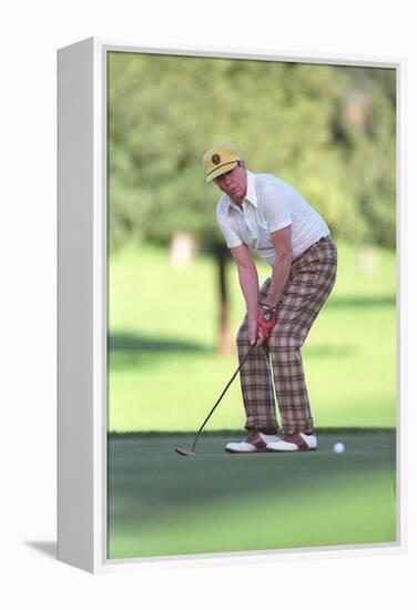 President Reagan Playing Golf at the Annenberg Estate in Rancho Mirage California, Dec. 30, 1986-null-Framed Stretched Canvas