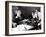 President Richard Nixon and Henry Kissinger Talking on Air Force One-null-Framed Photo