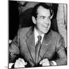 President Richard Nixon Smiles During a White House Signing Ceremony-null-Mounted Photo