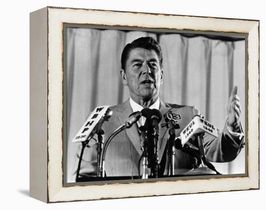 President, Ronald Reagan, 1975-null-Framed Stretched Canvas