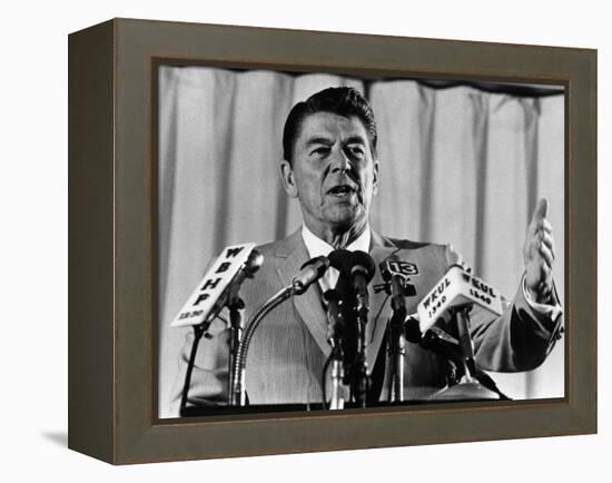 President, Ronald Reagan, 1975-null-Framed Stretched Canvas