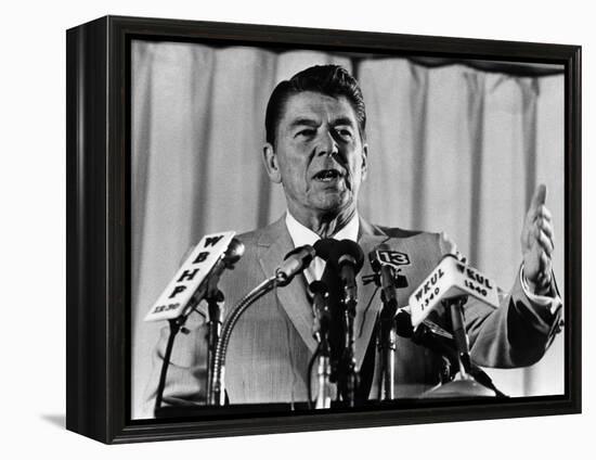 President, Ronald Reagan, 1975-null-Framed Stretched Canvas