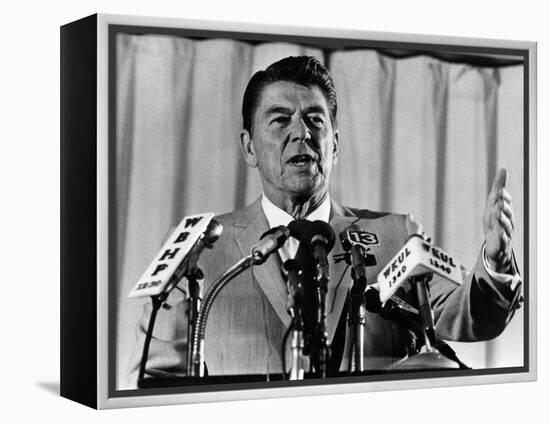 President, Ronald Reagan, 1975-null-Framed Stretched Canvas