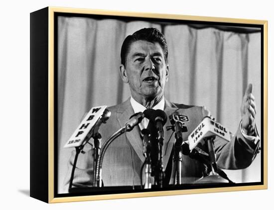 President, Ronald Reagan, 1975-null-Framed Stretched Canvas