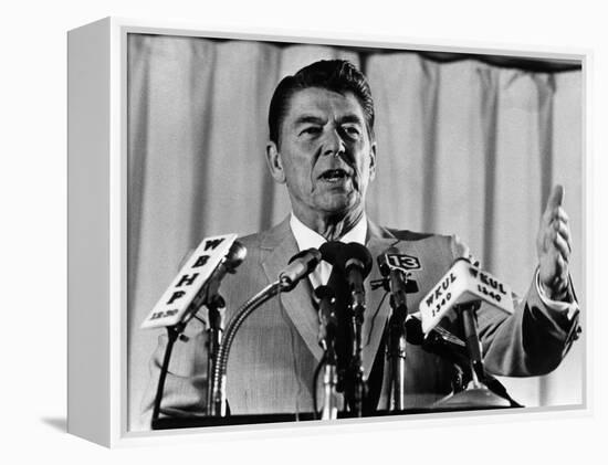 President, Ronald Reagan, 1975-null-Framed Stretched Canvas