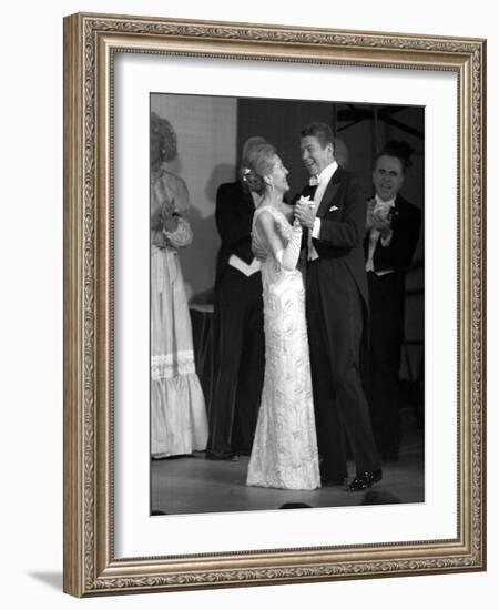 President Ronald Reagan and His Wife-null-Framed Photographic Print