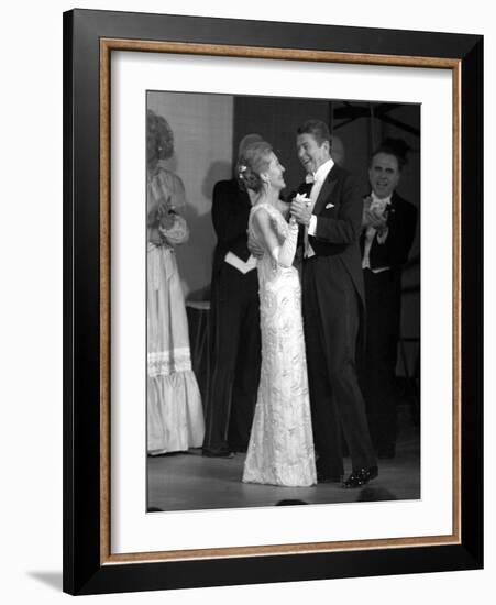 President Ronald Reagan and His Wife-null-Framed Photographic Print