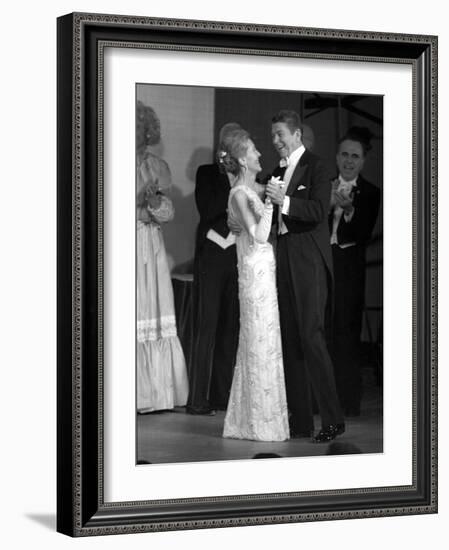 President Ronald Reagan and His Wife-null-Framed Photographic Print