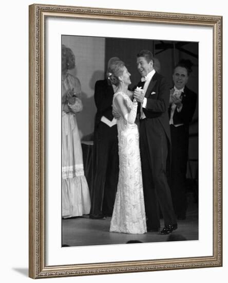 President Ronald Reagan and His Wife-null-Framed Photographic Print