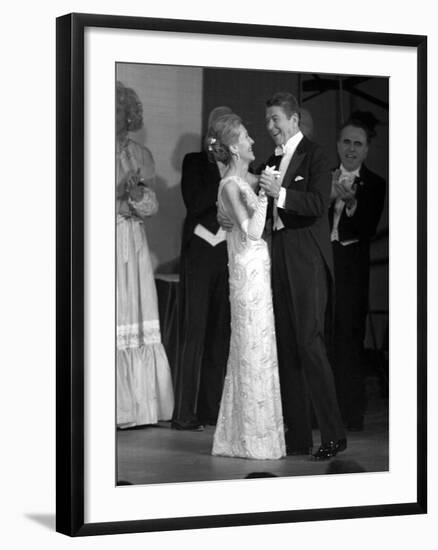 President Ronald Reagan and His Wife-null-Framed Photographic Print