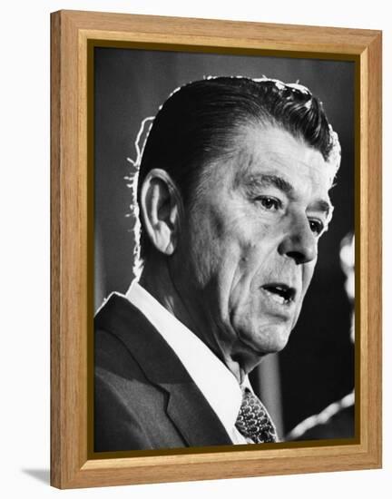 President, Ronald Reagan, During His 1976 Campaign for the Presidency, April 23, 1976-null-Framed Stretched Canvas