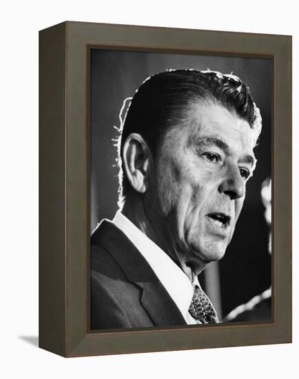 President, Ronald Reagan, During His 1976 Campaign for the Presidency, April 23, 1976-null-Framed Stretched Canvas