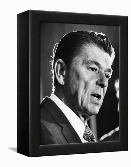 President, Ronald Reagan, During His 1976 Campaign for the Presidency, April 23, 1976-null-Framed Stretched Canvas