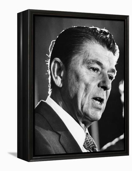 President, Ronald Reagan, During His 1976 Campaign for the Presidency, April 23, 1976-null-Framed Stretched Canvas
