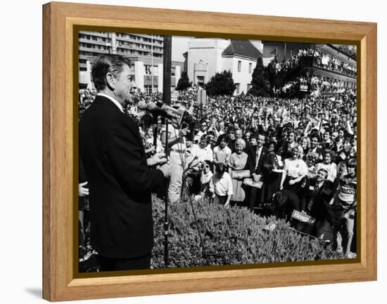 President, Ronald Reagan, During His Campaign for the Presidency, Alabama, 1980-null-Framed Stretched Canvas