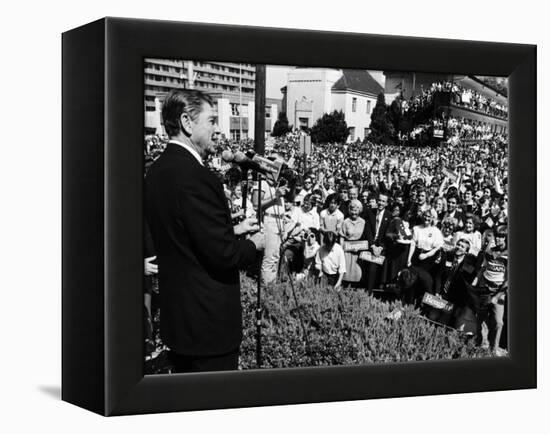 President, Ronald Reagan, During His Campaign for the Presidency, Alabama, 1980-null-Framed Stretched Canvas