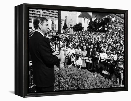 President, Ronald Reagan, During His Campaign for the Presidency, Alabama, 1980-null-Framed Stretched Canvas