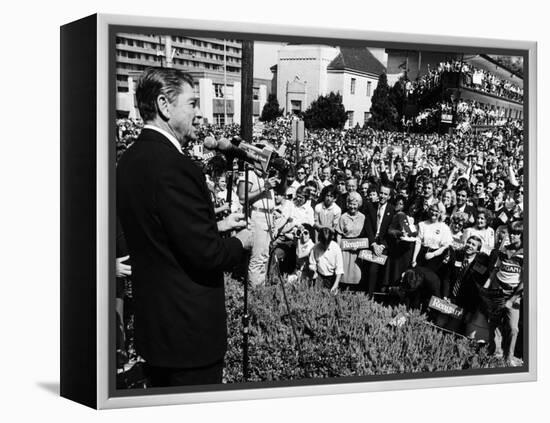 President, Ronald Reagan, During His Campaign for the Presidency, Alabama, 1980-null-Framed Stretched Canvas