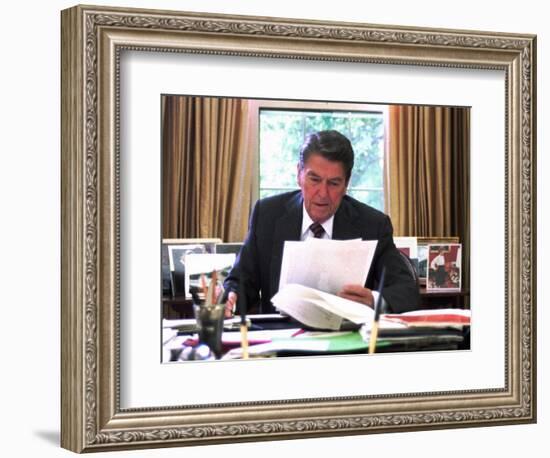 President Ronald Reagan-null-Framed Photographic Print