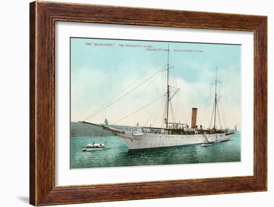 President's Yacht, Mayflower-null-Framed Art Print