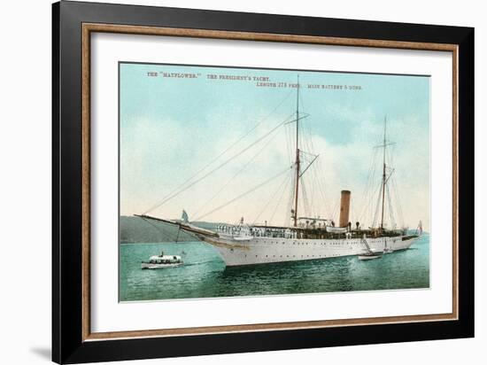 President's Yacht, Mayflower-null-Framed Art Print