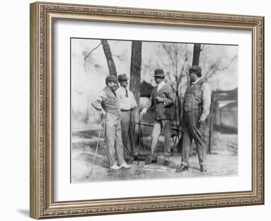 President Taft out with the Guys Golfing Photograph - Washington, DC-Lantern Press-Framed Art Print