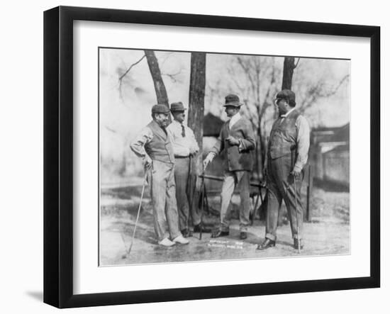 President Taft out with the Guys Golfing Photograph - Washington, DC-Lantern Press-Framed Art Print