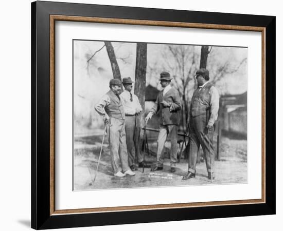 President Taft out with the Guys Golfing Photograph - Washington, DC-Lantern Press-Framed Art Print