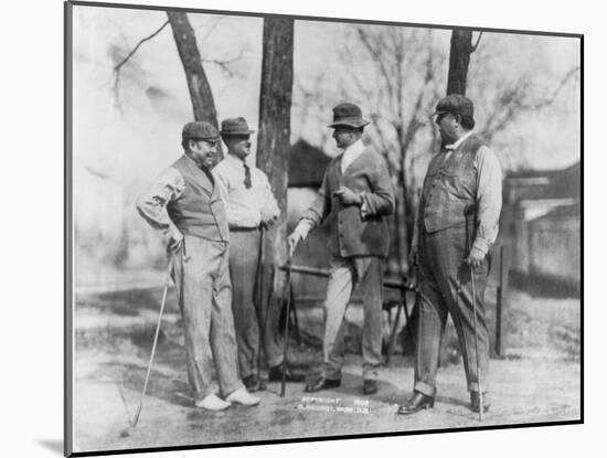 President Taft out with the Guys Golfing Photograph - Washington, DC-Lantern Press-Mounted Art Print