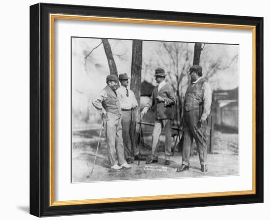 President Taft out with the Guys Golfing Photograph - Washington, DC-Lantern Press-Framed Art Print