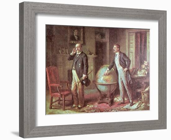 President Theodore Roosevelt of the United States of America and the German Kaiser Wilhelm II-Jean Leon Gerome Ferris-Framed Giclee Print