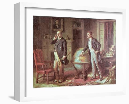 President Theodore Roosevelt of the United States of America and the German Kaiser Wilhelm II-Jean Leon Gerome Ferris-Framed Giclee Print