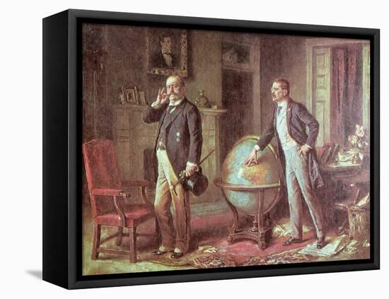 President Theodore Roosevelt of the United States of America and the German Kaiser Wilhelm II-Jean Leon Gerome Ferris-Framed Premier Image Canvas