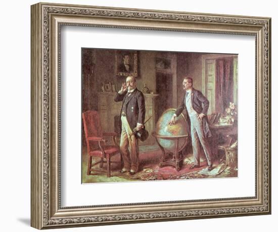 President Theodore Roosevelt of the United States of America and the German Kaiser Wilhelm II-Jean Leon Gerome Ferris-Framed Giclee Print